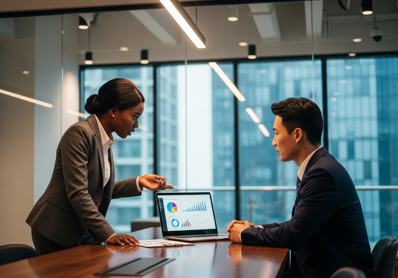 Business Success Executive in a one-on-one coaching session