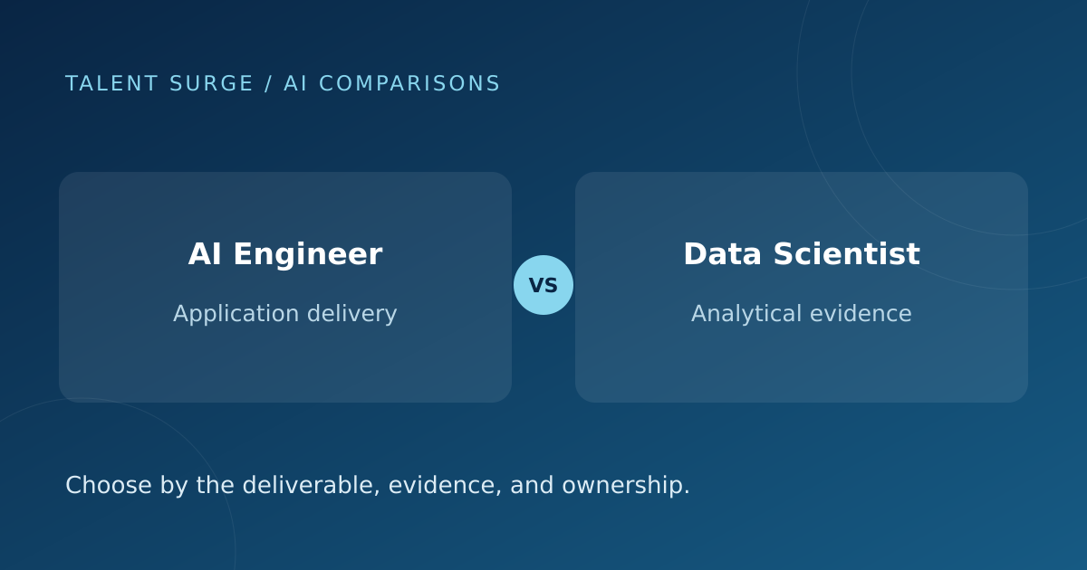 AI Engineer vs Data Scientist: Which Should You Hire?