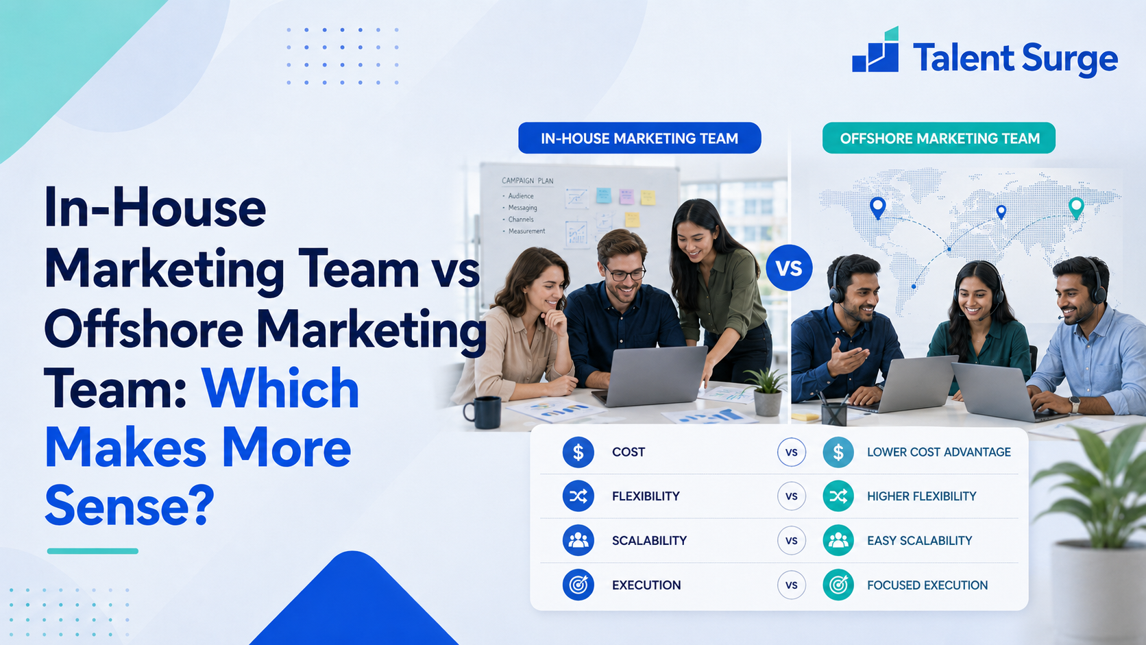 In-House Marketing Team vs Offshore Marketing Team: Which Makes More Sense?