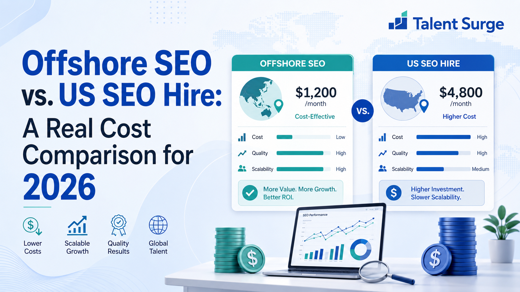 Offshore SEO vs. US SEO Hire: A Real Cost Comparison for 2026
